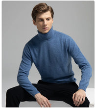 Load image into Gallery viewer, 100% Pure Cashmere Wool Turtleneck Sweater
