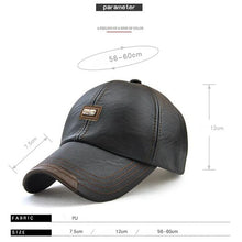 Load image into Gallery viewer, Leather Baseball Cap