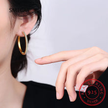 Load image into Gallery viewer, Princess Cut Moissanite Diamond Hoop Earring