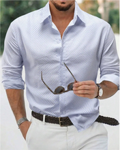 Load image into Gallery viewer, Blue Long-sleeved Shirt