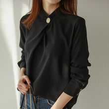 Load image into Gallery viewer, Women's Long Sleeve Chiffon Blouse