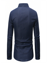 Load image into Gallery viewer, Blue Long-sleeved Shirt