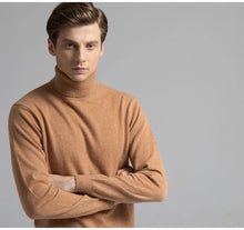 Load image into Gallery viewer, 100% Pure Cashmere Wool Turtleneck Sweater
