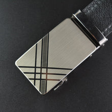 Load image into Gallery viewer, Black Genuine Leather Strap Belts For Men