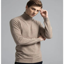 Load image into Gallery viewer, 100% Pure Cashmere Wool Turtleneck Sweater