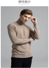 Load image into Gallery viewer, 100% Pure Cashmere Wool Turtleneck Sweater