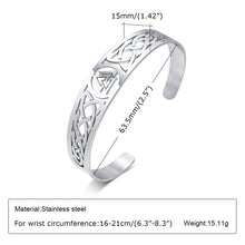 Load image into Gallery viewer, Celtic Knot Cuff Bangles Bracelets
