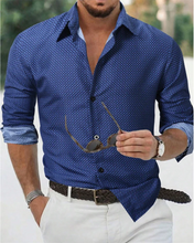 Load image into Gallery viewer, Blue Long-sleeved Shirt