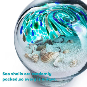 4'' Hand Blown Sea Globe Ornament