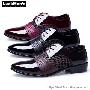 Men's Leather Lace-up Flats Shoes