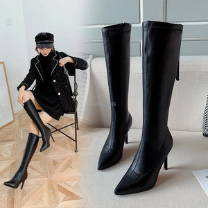 Motorcycle Thigh High Boots