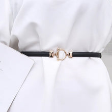 Load image into Gallery viewer, Adjustable Leather Ladies Dress Belt
