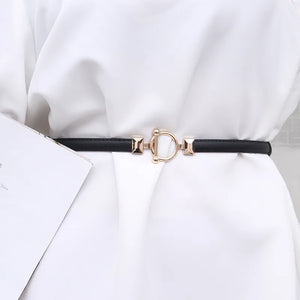 Adjustable Leather Ladies Dress Belt