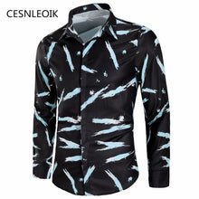 Load image into Gallery viewer, Men Casual Long Sleeved Printed Shirt
