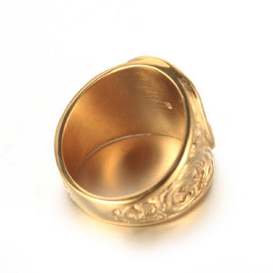 Gold And Silver Masonic Ring