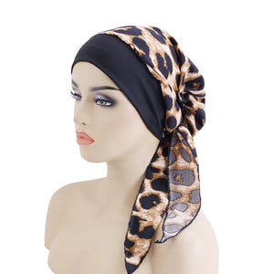 Women Printed Pre-tie Headscarf