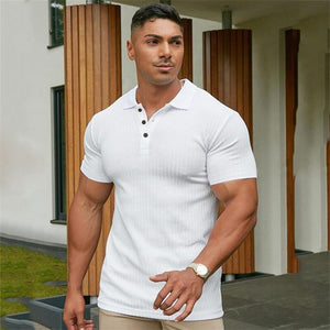 Men's Knitted Polo Shirt