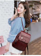 Load image into Gallery viewer, Women Leather Backpack
