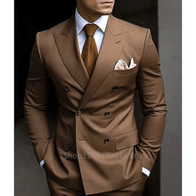 Load image into Gallery viewer, Formal Men 2 Piece Brown Suit
