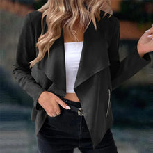 Load image into Gallery viewer, Women&#39;s Solid Suede Suit Jacket
