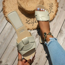 Load image into Gallery viewer, Designer Woman Flat Slippers

