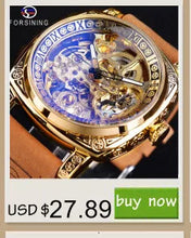 Load image into Gallery viewer, Forsining 208S Men&#39;s Leather Waterproof Watch
