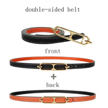 Load image into Gallery viewer, Adjustable Leather Ladies Dress Belt
