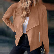 Load image into Gallery viewer, Women&#39;s Solid Suede Suit Jacket
