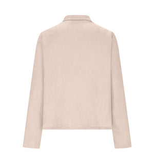 Women's Solid Suede Suit Jacket