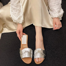 Load image into Gallery viewer, Designer Woman Flat Slippers
