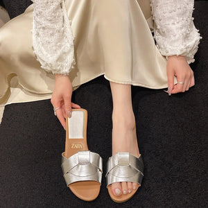 Designer Woman Flat Slippers
