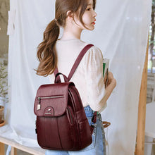 Load image into Gallery viewer, Women Leather Backpack
