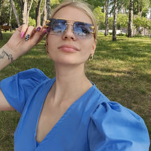 Load image into Gallery viewer, Retro Rimless Sunglasses
