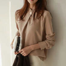 Load image into Gallery viewer, Women&#39;s Long Sleeve Chiffon Blouse
