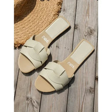 Load image into Gallery viewer, Designer Woman Flat Slippers
