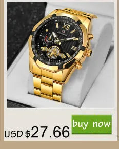 Forsining 208S Men's Leather Waterproof Watch