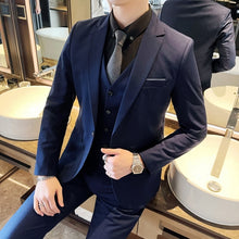 Load image into Gallery viewer, Solid Color Men&#39;s Casual Suit
