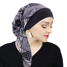 Load image into Gallery viewer, Women Printed Pre-tie Headscarf

