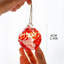 Load image into Gallery viewer, New Glass Christmas Ball Ornaments Hand Blown Hanging Friendship Balls Colorful Tree Decoration Gazing Balls for Home Indoor
