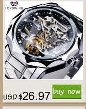Load image into Gallery viewer, Forsining 208S Men&#39;s Leather Waterproof Watch
