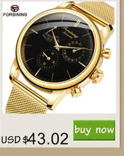 Load image into Gallery viewer, Forsining 208S Men&#39;s Leather Waterproof Watch
