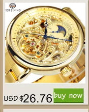 Load image into Gallery viewer, Forsining 208S Men&#39;s Leather Waterproof Watch
