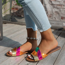 Load image into Gallery viewer, Designer Woman Flat Slippers
