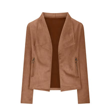 Load image into Gallery viewer, Women&#39;s Solid Suede Suit Jacket
