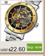 Load image into Gallery viewer, Forsining 208S Men&#39;s Leather Waterproof Watch
