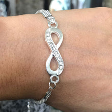 Load image into Gallery viewer, Rhinestone Infinity Bracelet
