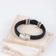 Load image into Gallery viewer, Norse Rune Hrungnir&#39;s Heart Genuine Leather Bracelet
