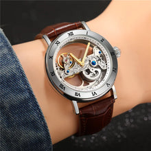 Load image into Gallery viewer, Forsining 208S Men&#39;s Leather Waterproof Watch
