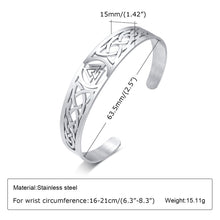 Load image into Gallery viewer, Celtic Knot Cuff Bangles Bracelets
