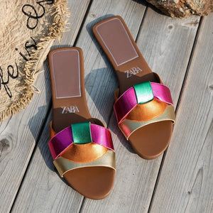 Designer Woman Flat Slippers